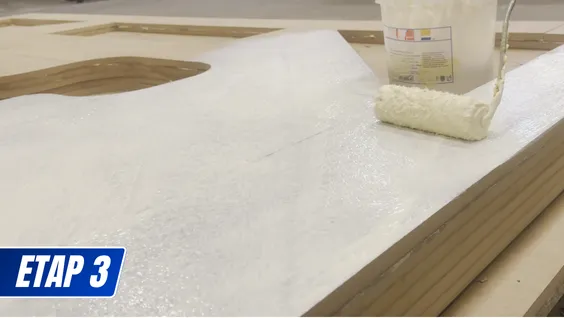 klejanie płyt MDF w blok do frezowania modelu CNC jacuzzi – przygotowanie modelu kompozytowego