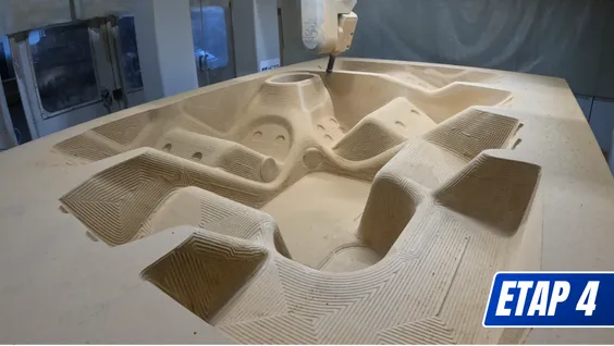 Frezowanie modelu CNC jacuzzi na 5-osiowym CNC – obróbka w 4CTS